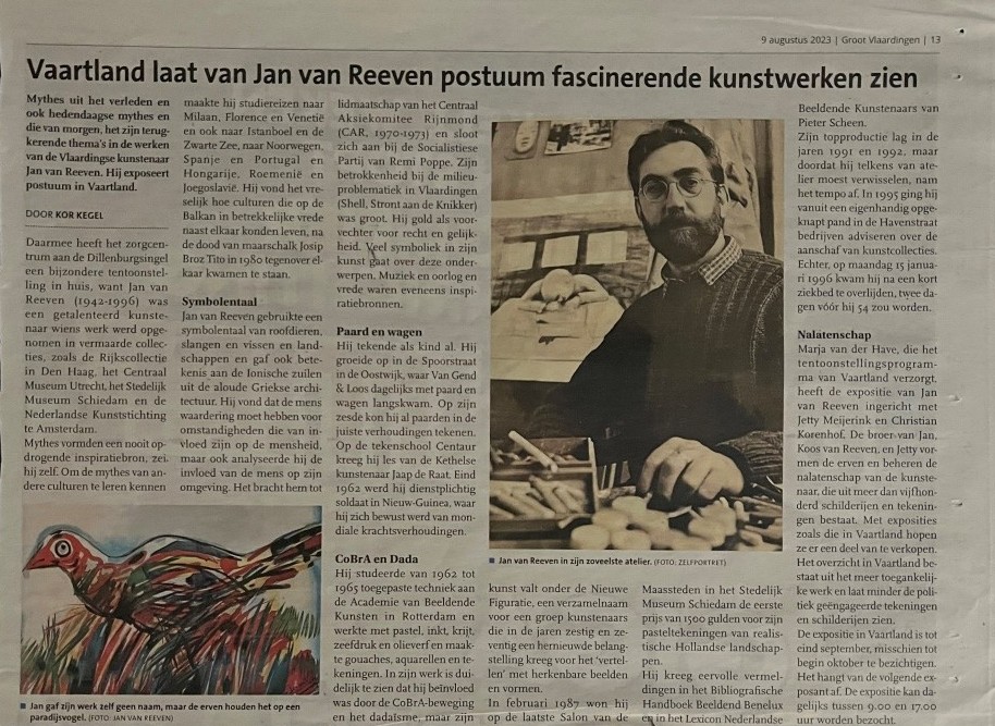 Vaartland laat van Jan van Reeven postuum fascinerende kunstwerken zien